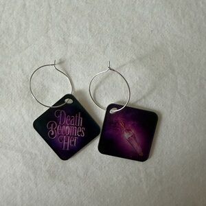 Purple Death Becomes Her Earrings - Broadway exclusive!